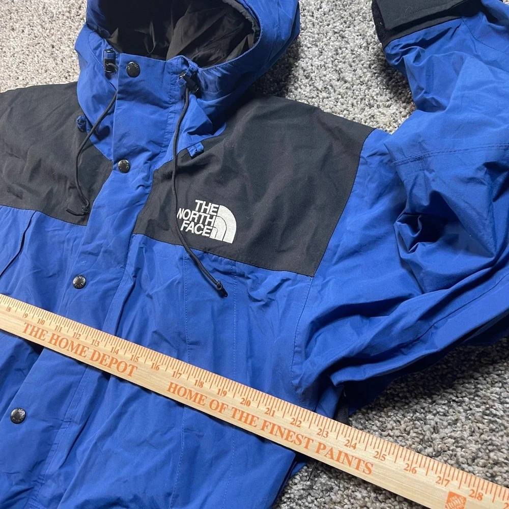 The North Face‎ Gore-Tex Hooded Jacket Men's Medium Blue Black Waterproof Shell
